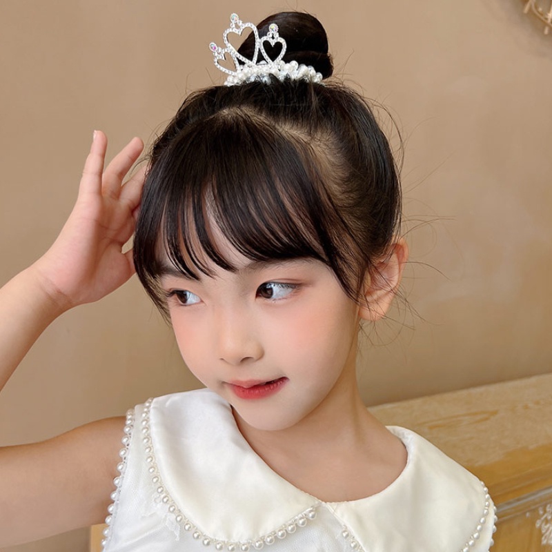 Dây Buộc Tóc Hình Vương Miện Công Chúa Dễ Thương Cho Bé Gái