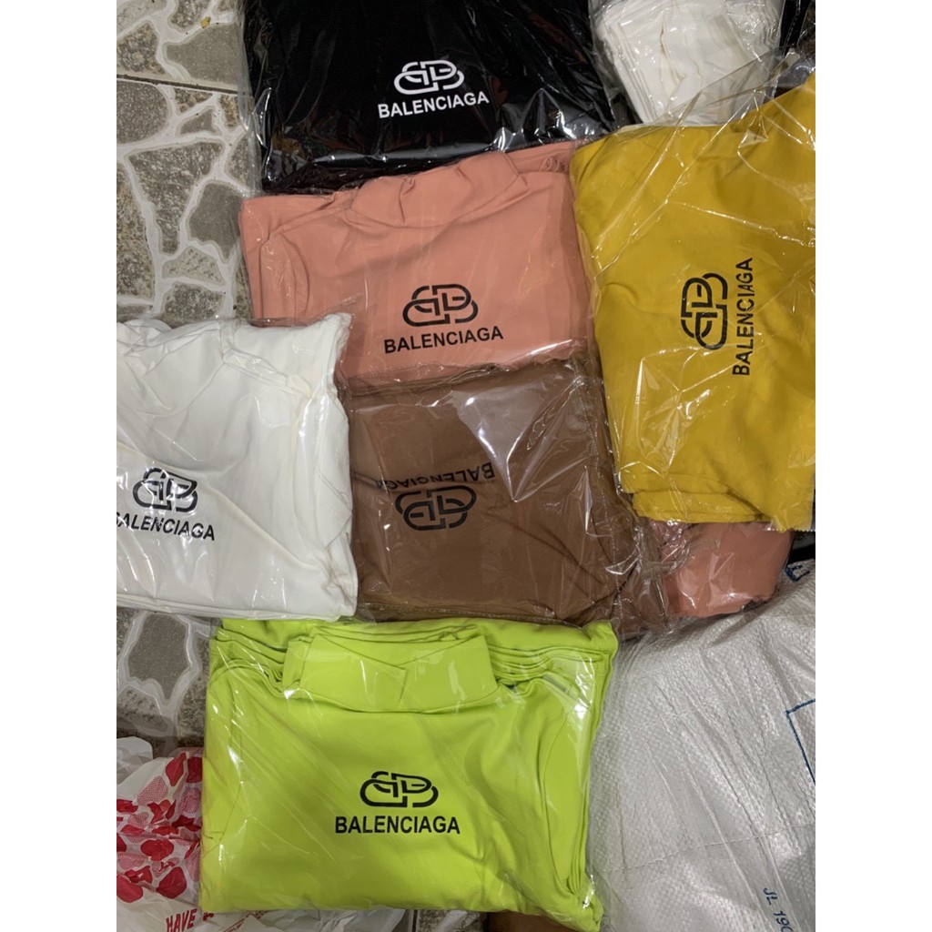 Áo cổ lọ thun thái siêu hot hit màu hot neon chữ baa len siêu hot hit dễ thương | BigBuy360 - bigbuy360.vn