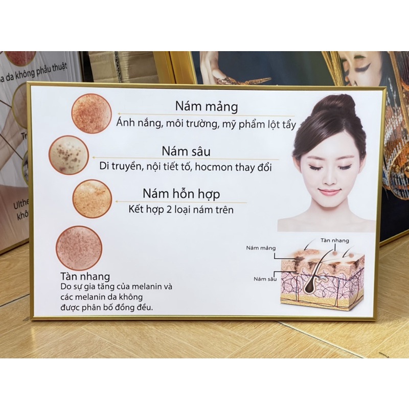 KHUNG TRANH SPA CHĂM SÓC DA MẶT CHO  THẨM MỸ VIỆN- SPA