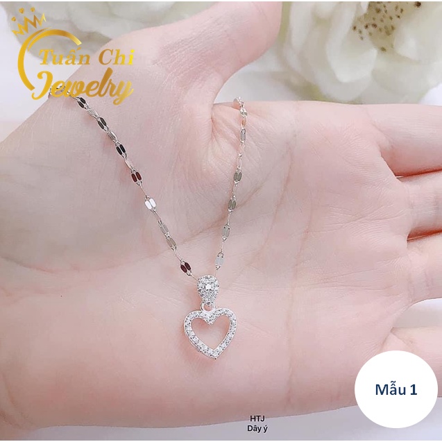 ❤️MẪU MỚI❤️ Vòng Cổ Nữ Nạc Cao Cấp Kết Hợp Các Dáng Mặt Trẻ, Thanh Lịch