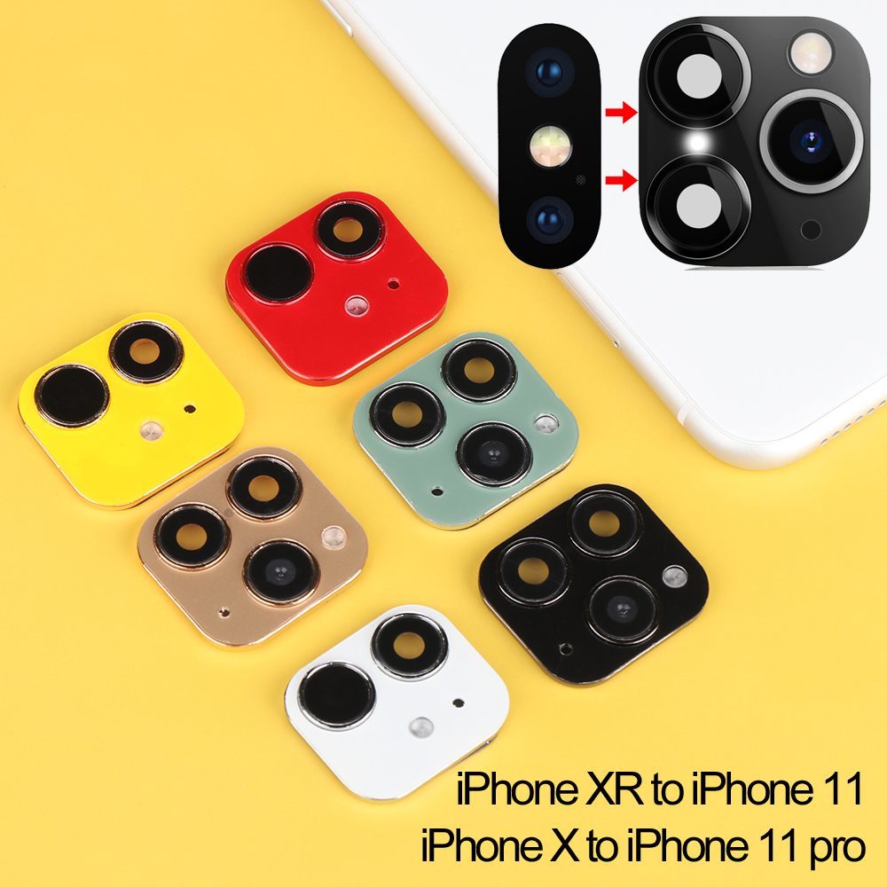 Miếng Dán Ống Kính Giả Camera Sang Trọng Cho iPhone XR X Sang iPhone 11 Pro Max
