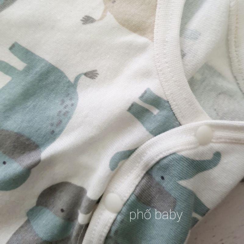 Body bé trai vải cotton borip voi mềm mịn
