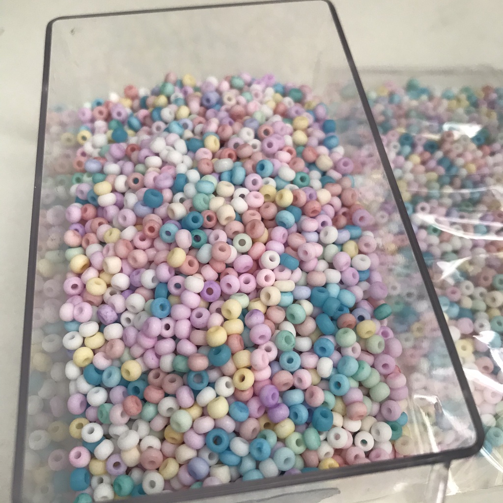 [HC001] Hạt cườm 3mm tông màu pastel dùng làm trang sức handmade