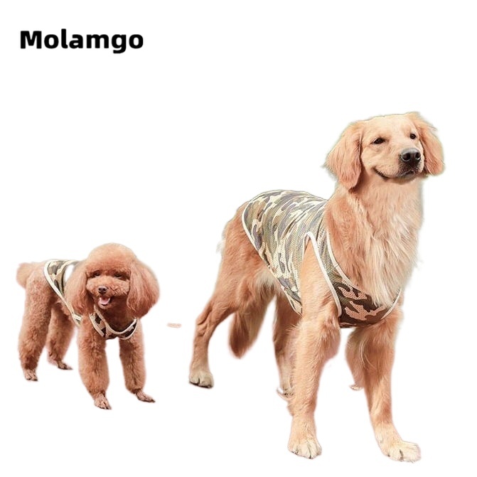 Áo Sơ Mi Sát Nách Họa Tiết Rằn Ri Cá Tính Cho Cún Cưng