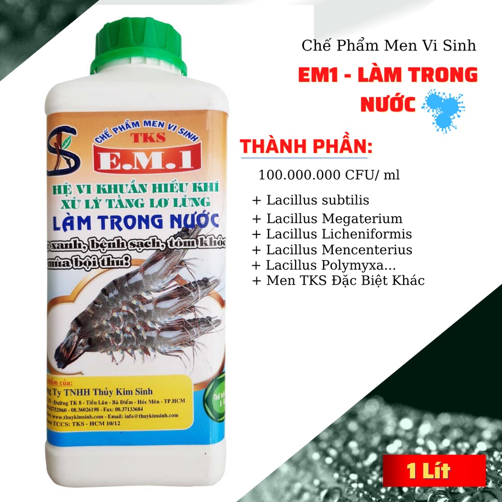 Bộ 3 Vi Sinh: Xử Lý Tần Bùn Đáy Ao, Làm Trong Nước, xử Lý Tạo , Tạo Màu Nước Ao Nuôi Tôm Cá