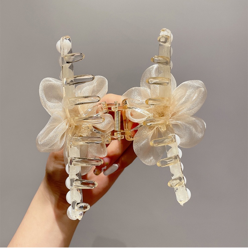 Kẹp Tóc Hình Hoa Đính Ngọc Trai Nhân Tạo Thời Trang Hàn Quốc Cho Nữ