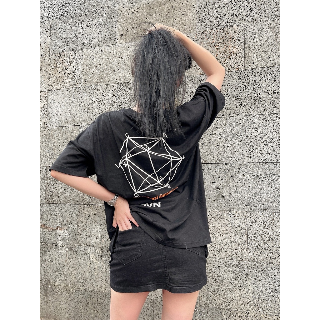 Áo Thun Unisex Nam Nữ Form rộng Local Brand SDVN Dimensional