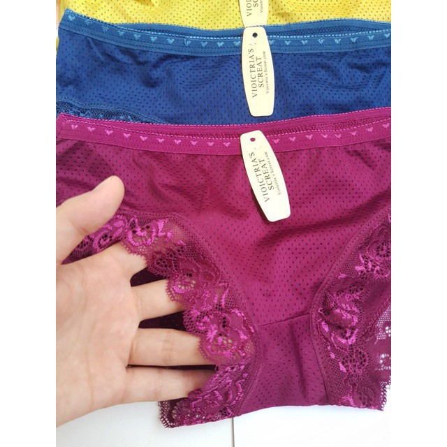 Quần Lót Nữ ❤️FREESHIP❤️ Giảm 20k khi Nhập Mã [MCC 20k ] Quần Lót Cotton Viền Ren Siêu Mát Hotrend 2020 QL04