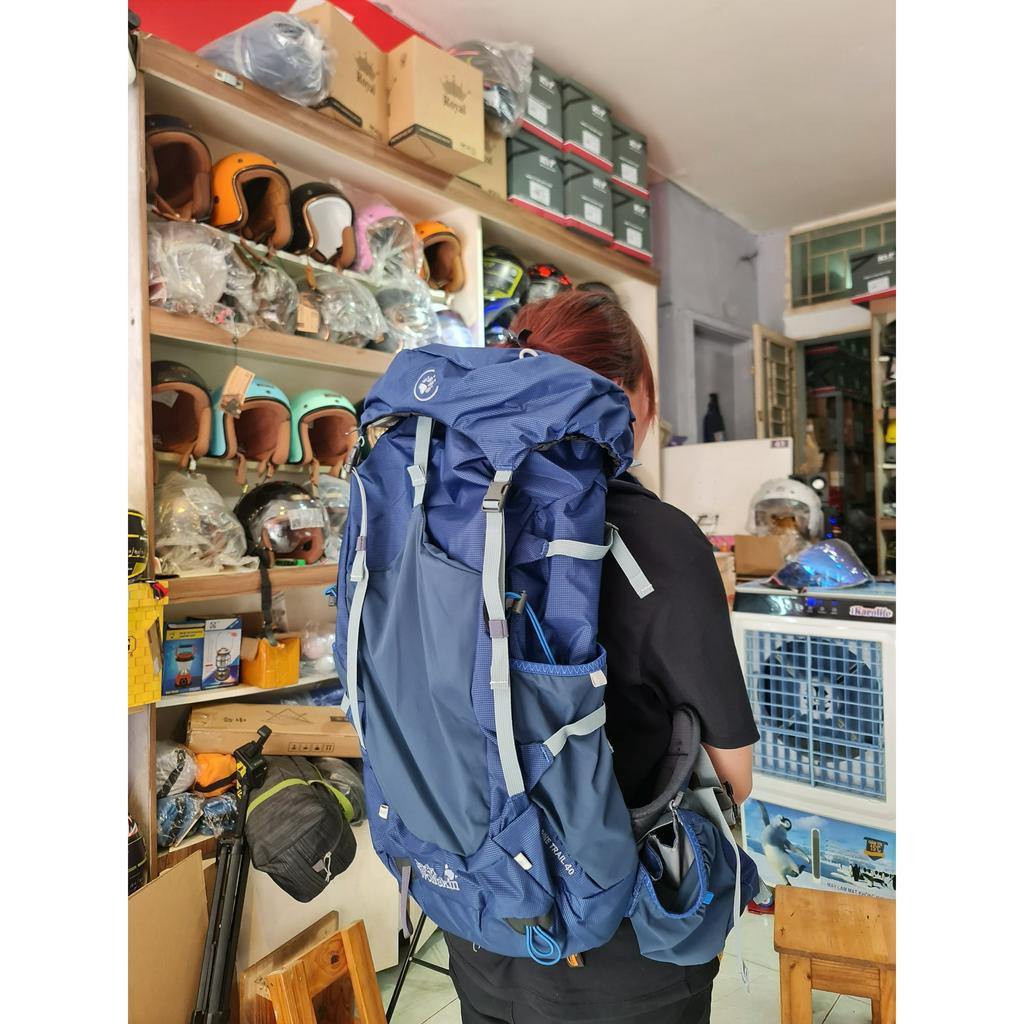 Balo Jack Wolfskin Alpine Trail 40L  nhiều màu chính hãng - Balo trecking có trợ lực tiện lợi đi leo núi,trecking