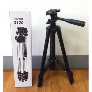 Giá Đỡ Điện Thoại Tripod 3120- GẬY LIVESTREAM 3 CHÂN CỰC đen chắc chắn, để được máy ảnh