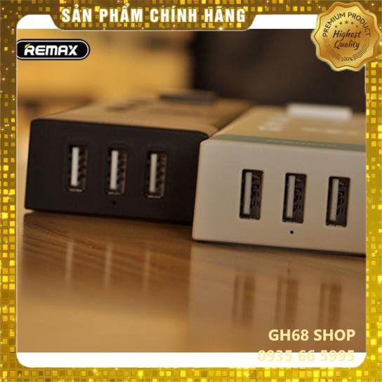 Củ Sạc Kèm ổ điện RU-S3 EU REMAX Trắng Bạc, Vàng Đen