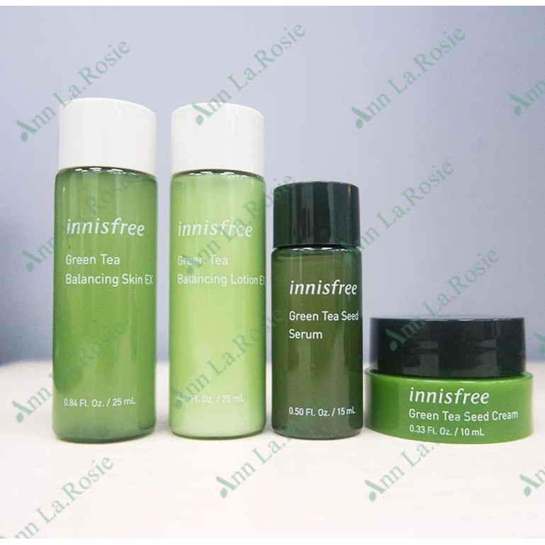 Set Dưỡng Da Innisfree Green Tea Special Kit Ex Mini 4pcs ( mẫu mới 2020)