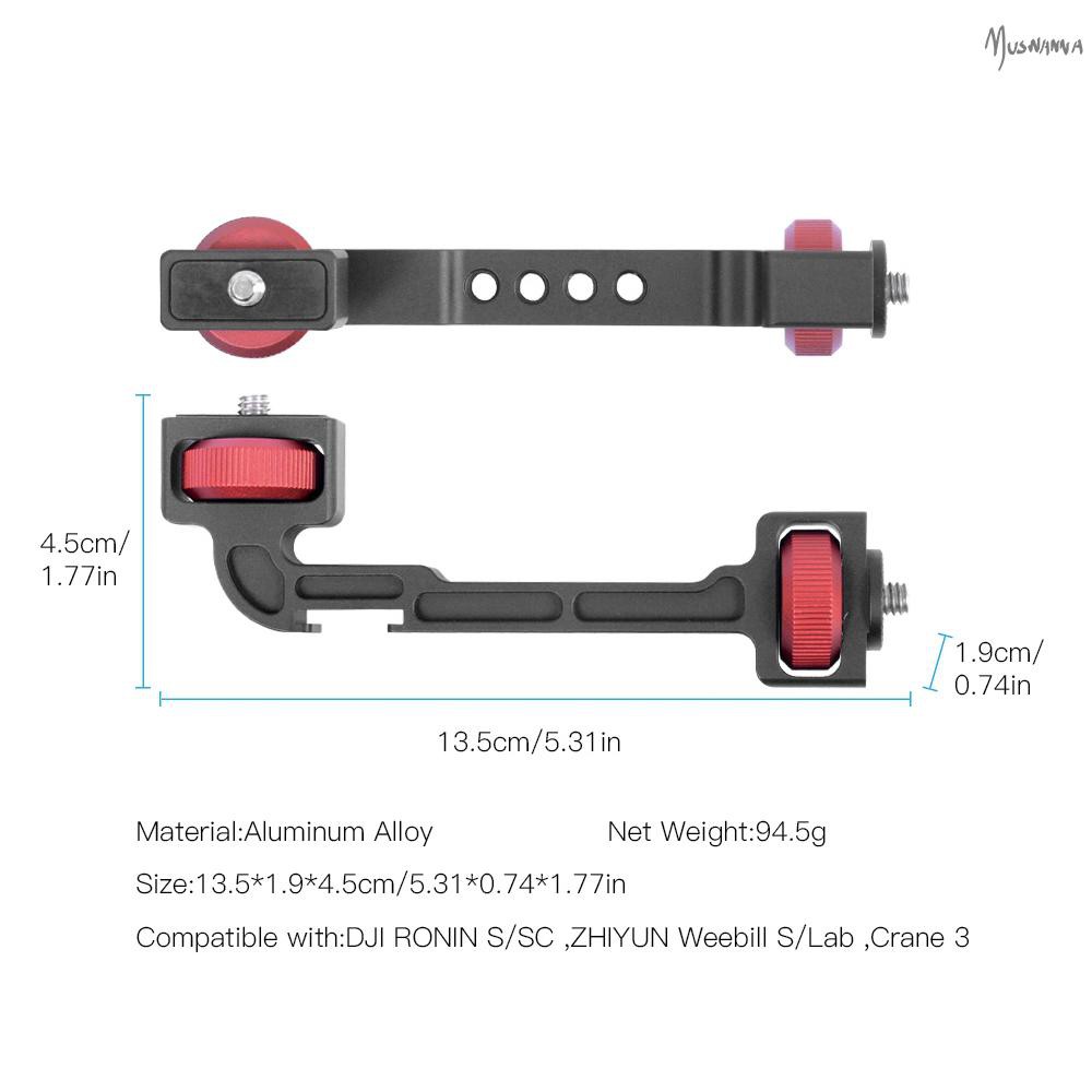 Giá Đỡ Cố Định 1 / 4 Inch Gắn Đèn Led Cho Dji Ronin S / Sc Zhiyun Weebill S / Labo 3