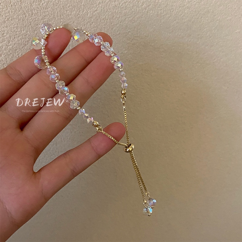 DREJEW Vòng đeo tay đính đá lấp lánh thời trang dành cho nữ