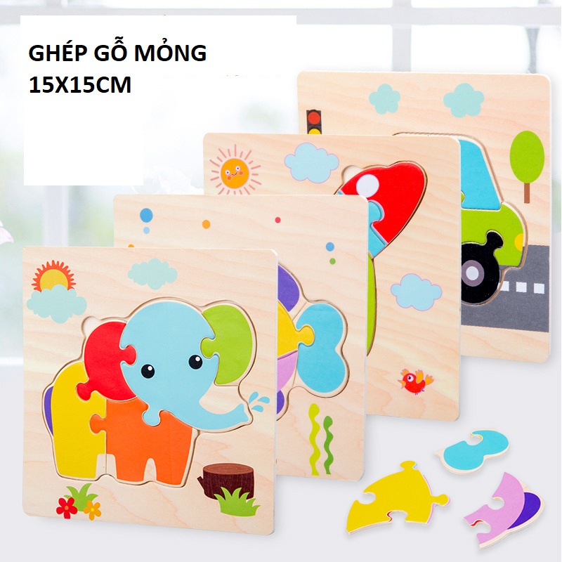 Đồ Chơi Trẻ Em Ghép Hình Nổi 3D Bằng Gỗ Thông Minh Montessori Nhiều Màu Sắc Giúp Bé Sáng Tạo Và Phát Triển Trí Tuệ