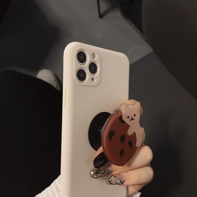Ốp Điện Thoại Hình Gấu Kèm Nhẫn Móc Ngón Tay Cho Iphone 11 Pro X Xr Xs Max 8 7 Plus Se2020