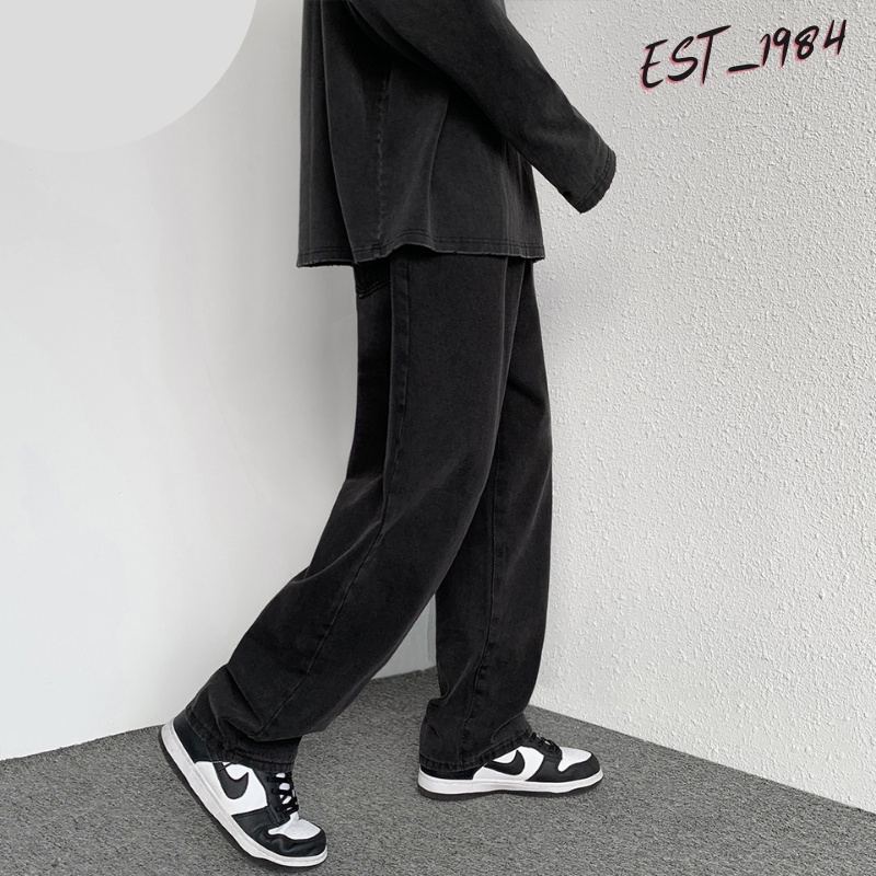 Quần jean baggy nam nữ, unisex, quần bò thời trang top xu hướng