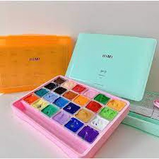 Bộ màu gouache himi 18/24/56 màu dạng thạch 30ml