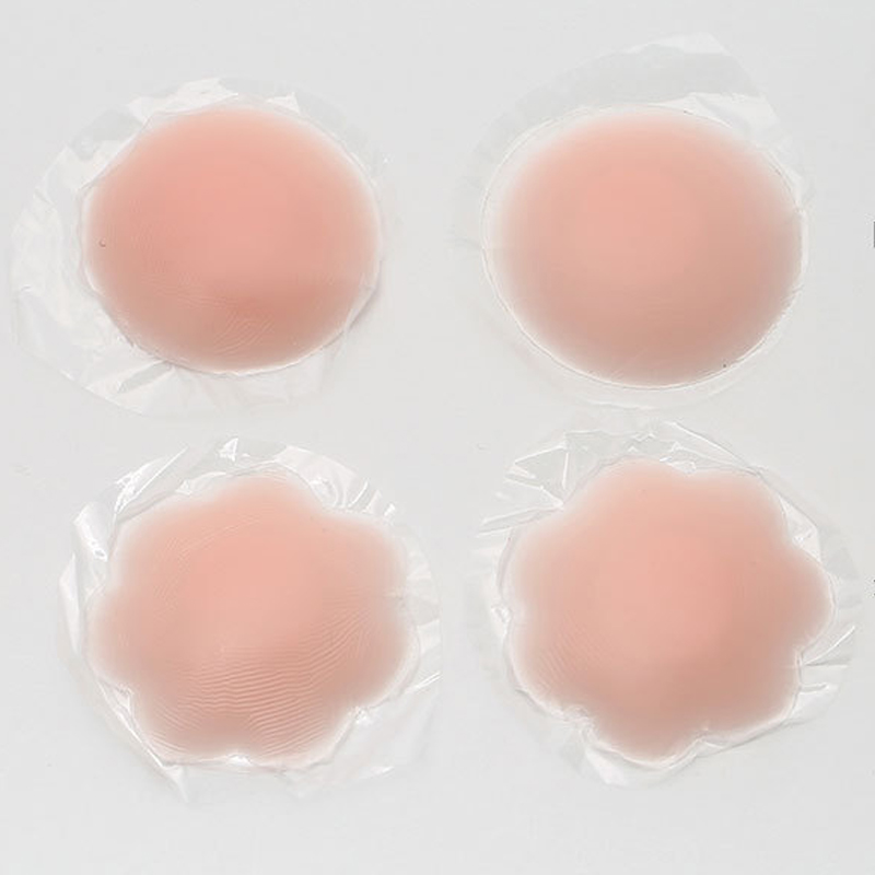 Miếng dán nhũ hoa bằng silicon hình bông hoa / hình tròn dành cho nữ