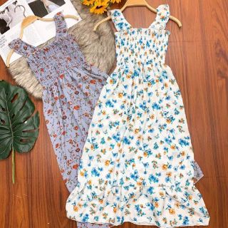 Đầm maxi voan