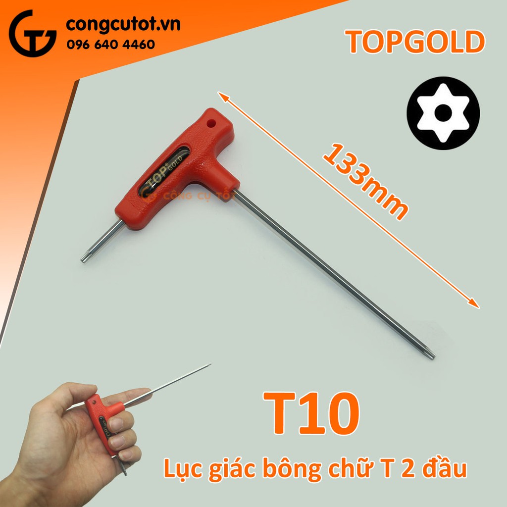 Lục giác bông chữ T 2 đầu TopGold