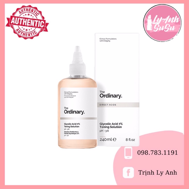 The Ordinary Glycoic Acid 7% Toning Solution toner