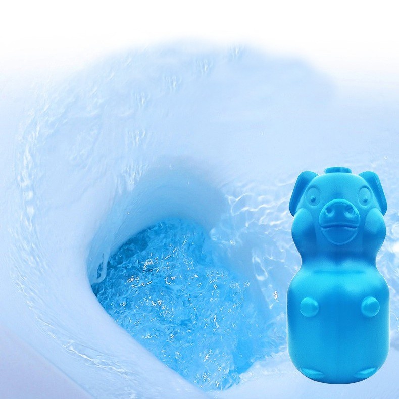 Viên Thả Bồn Cầu Hình Lợn, Lọ Thả Toilet Làm Sạch Khử Mùi Diệt Khuẩn