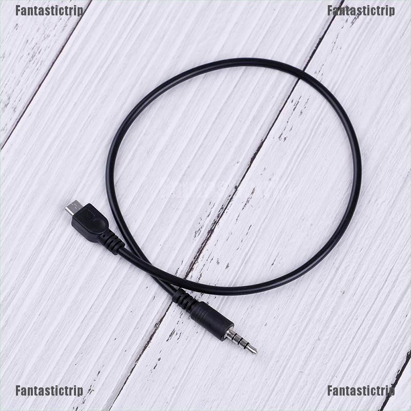 Set 2 Dây Cáp Âm Thanh AUX 3.5mm Sang micro USB Cho Android