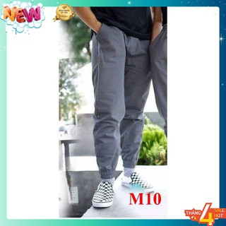 Quần Jogger Kaki Nam Nữ Cao Cấp Co Giãn 4 Chiều Phong Các Hàn Quốc M10 - Màu Xám Lông Chuột
