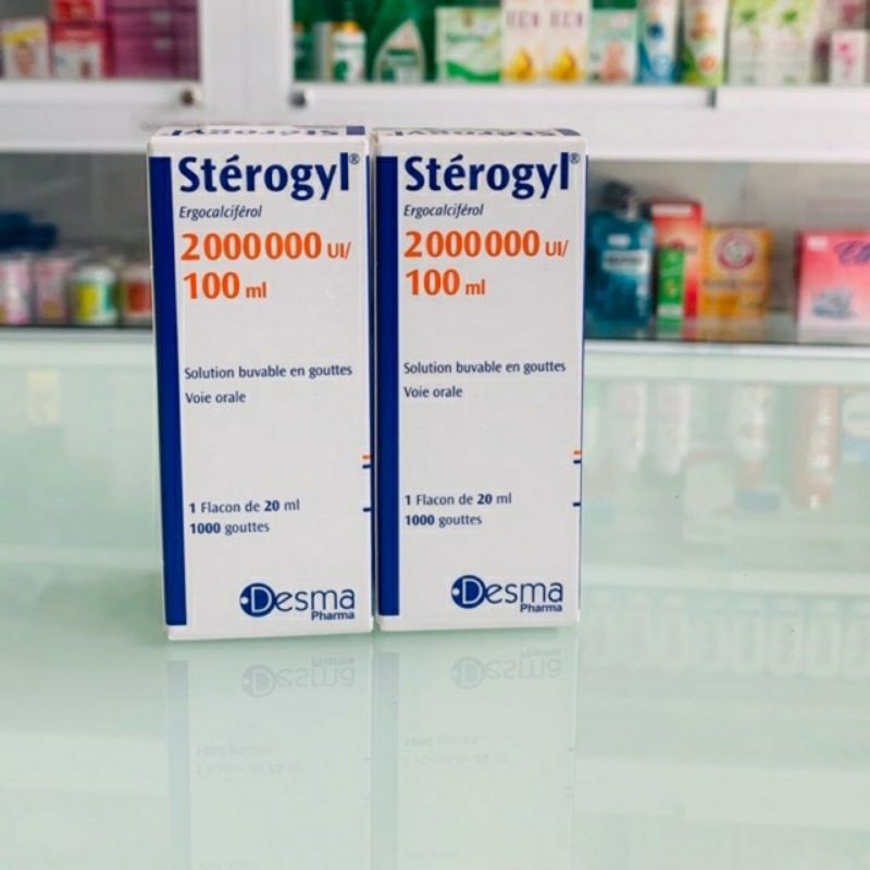 ✅ Vitamun D STEROGYL Cho Trẻ Sơ Sinh Đến 18 Tháng Tuổi Pháp(100ml)