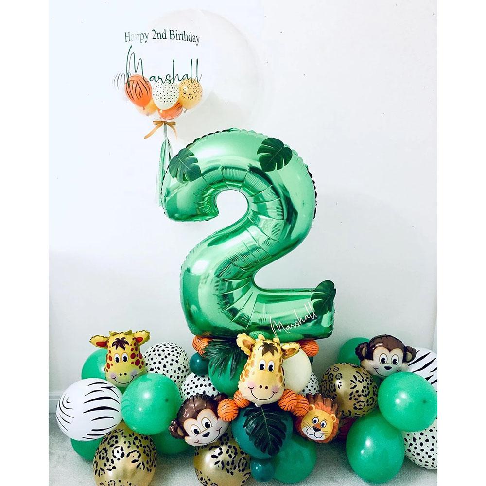 Bộ Bong Bóng Hình Động Vật Rừng Khổng Lồ LAYOR1