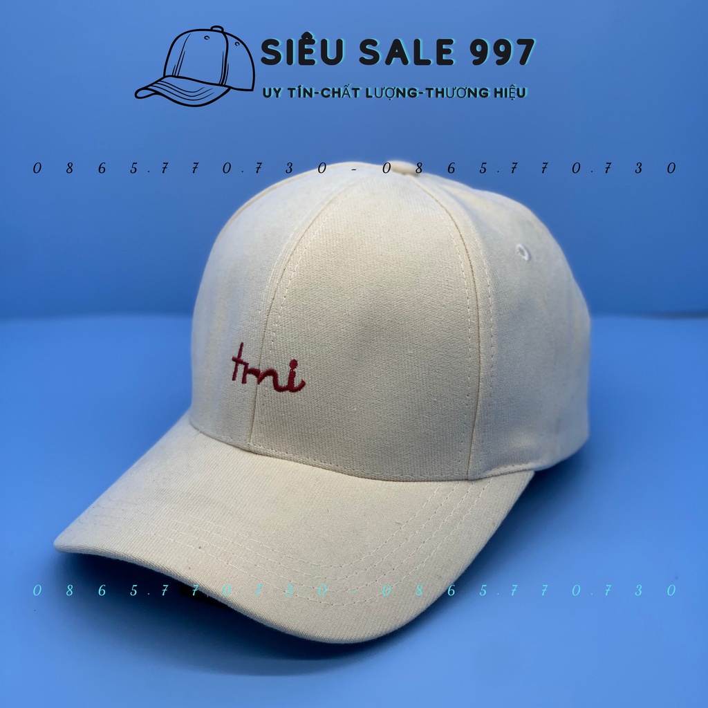 NÓN LƯỠI TRAI TMI NÓN KẾT NHUNG THÊU CHỮ NHIỀU MÀU THỜI TRANG NAM NỮ CÁ TÍNH