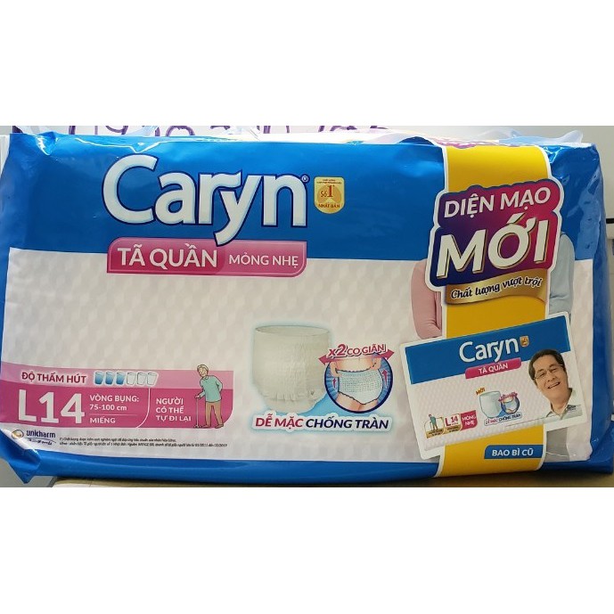 Tã quần Caryn M16/L14/XL12