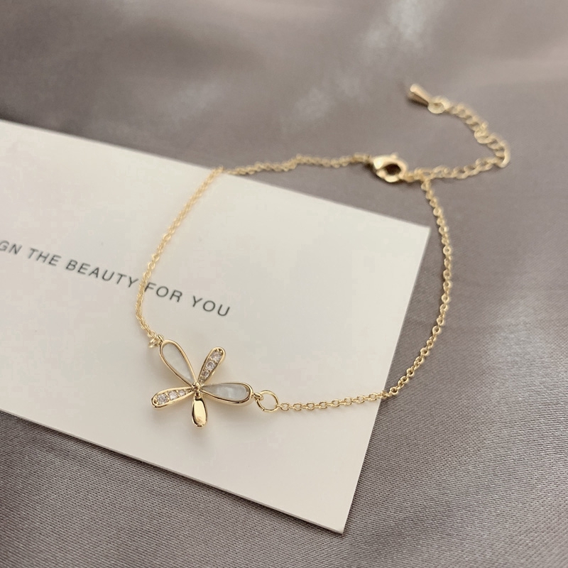 XiaoboACC Dây Chuyền Mặt Hình Hoa Cúc Phong Cách Hàn Quốc