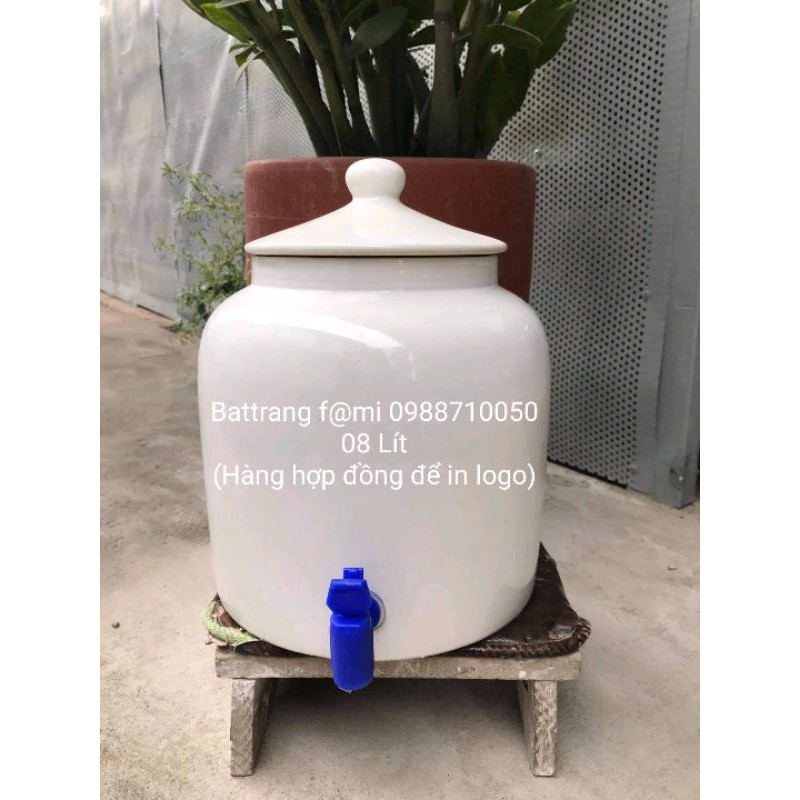Bình sứ đựng nước Bát Tràng_08 lít