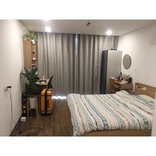 Rèm vải thô cực mềm tay, cản nắng 90%, có sẵn - Rèm Á Đông