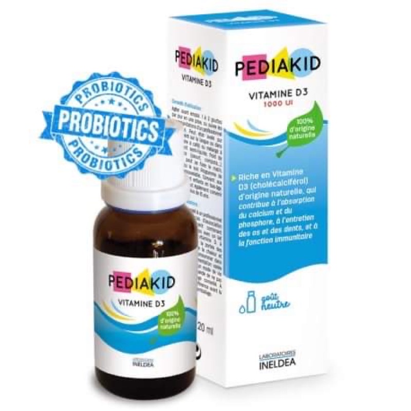 pediakid d3 vitamin cho bé mẫu mới 1000iu