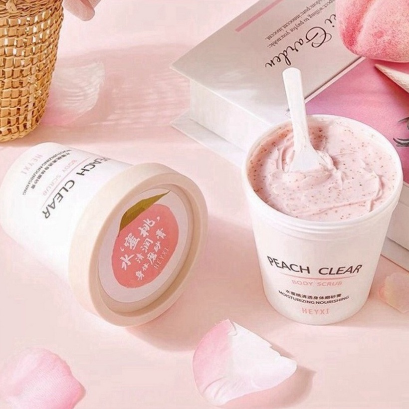 tẩy tế bào chết body đào mini 200g kem tẩy da chết toàn thân GALA HOME