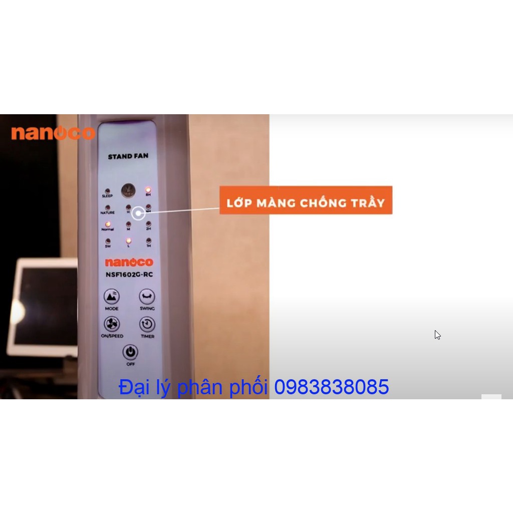 Quạt Đứng Có remote Nanoco NSF1602G-RC - Nhà phân phối của Panasonic