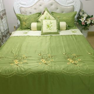 Thanh lý hàng satin 7 món trần bông
