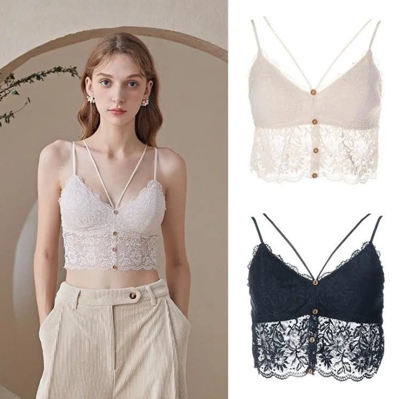 Áo Bra Ren Hoa 4 Khuy Mềm Mại Siêu Thời Trang SUNBRA 9965