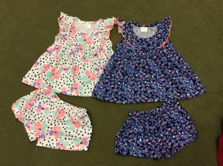 Combo 2 bộ đồ bé gái