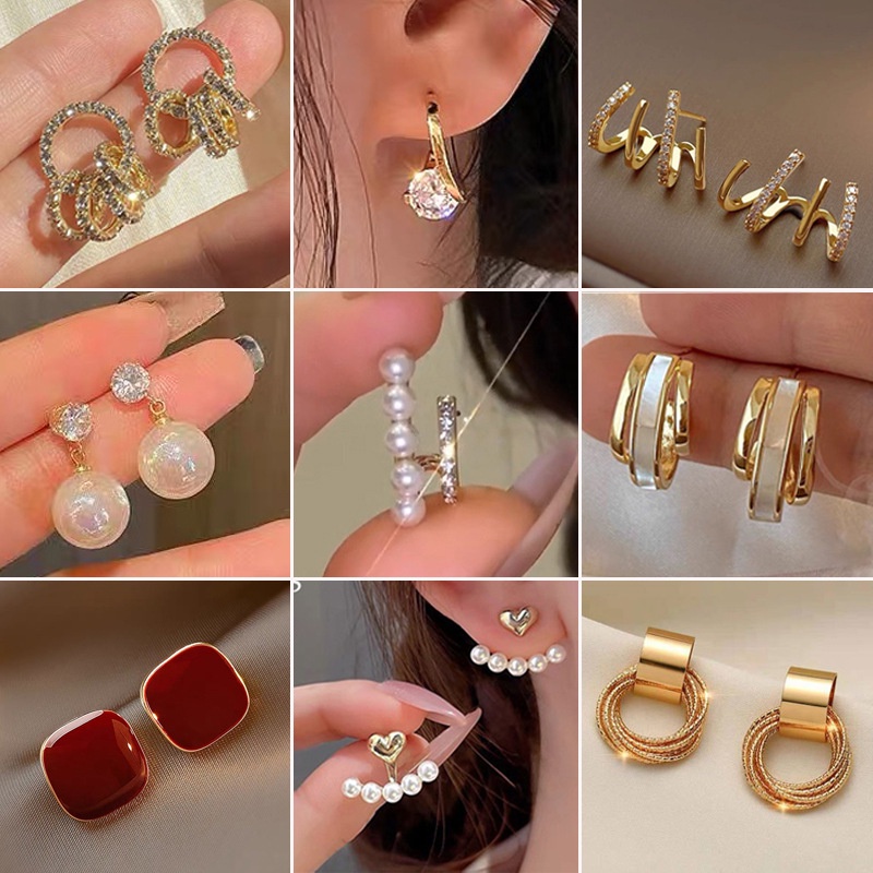 1 Đôi Bông Tai Hàn Quốc Phụ Kiện Thời Trang Cho Nữ HAA012