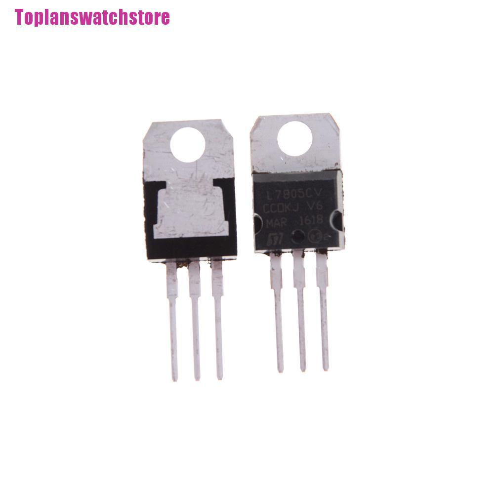 Bộ 10 Linh Kiện Điều Chỉnh Điện Áp Ic L7805Cv L7805 To-220 5v