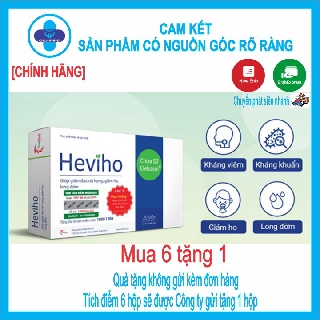 Heviho - Hỗ trợ làm ấm họng, giúp giảm ho, long đờm, hỗ trợ giảm đau rát họng do ho kéo dài