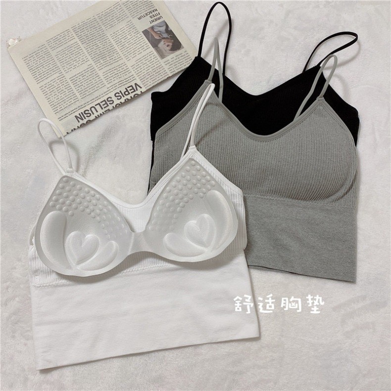 Áo bra 804 len tăm crop top dáng lửng, kèm mút ngực, không gọng dáng lửng free size hàng đẹp giá rẻ dễ phối đồ | BigBuy360 - bigbuy360.vn