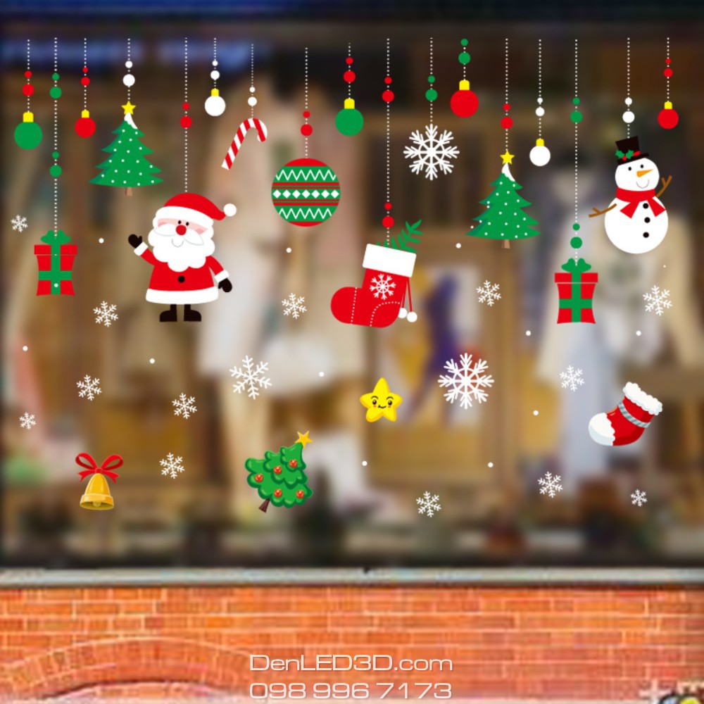 Decal Trang Trí Chữ Merry Christmas Cho Giáng Sinh và Năm Mới | BigBuy360 - bigbuy360.vn