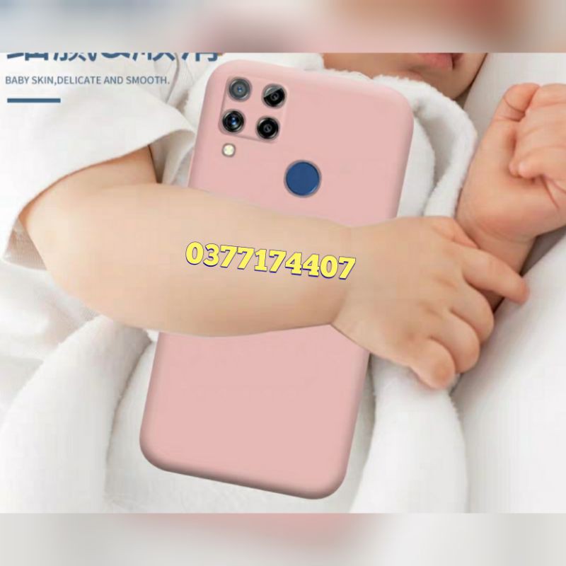 Ốp lưng dẻo màu Oppo Redmi C11, Realme C12, Realme C15 Hiệu KT Desing lót nỉ chống bám bẩn