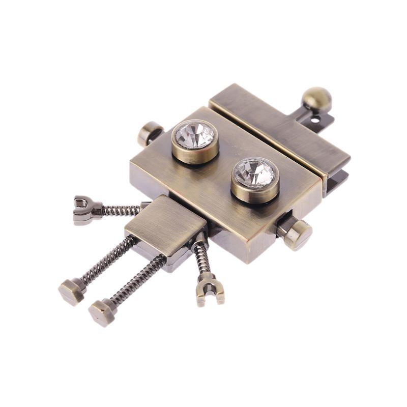 Khóa Vặn Kim Loại Cứng Hình Robot Cho Túi Xách Đeo Vai DIY