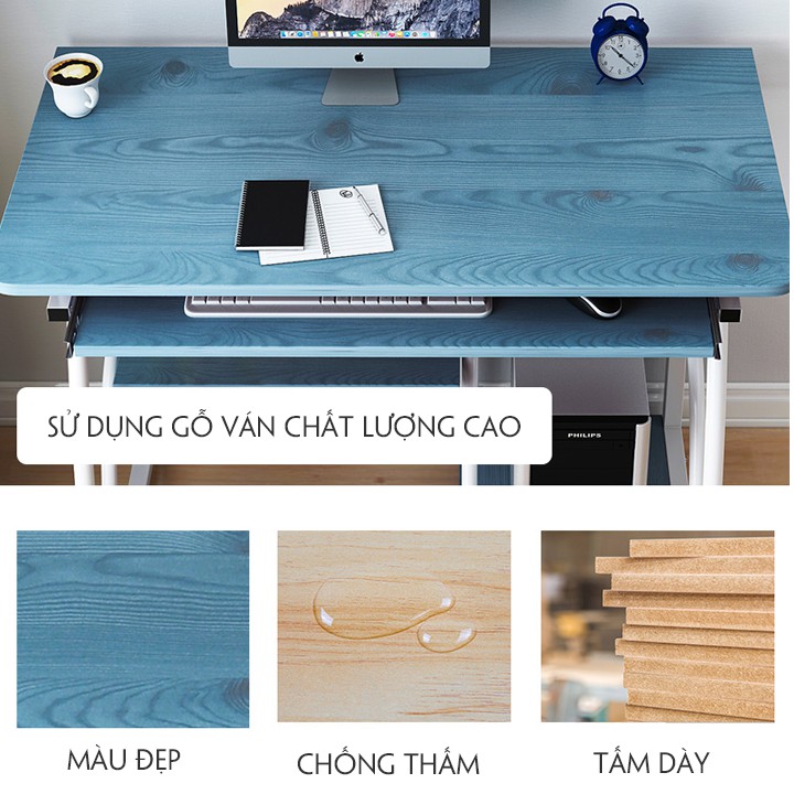 [GIÁ TỐT + SẴN HÀNG] Bàn làm việc Bàn máy tính để bàn có ngăn kéo (KT: 70*40*71 cm) MST355